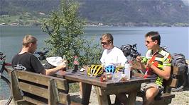 Lunch at the Brakavik "Services" at Fresvik - just a picnic table really